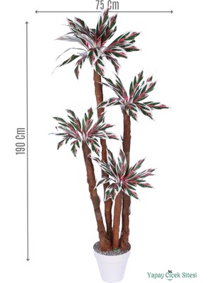Yapay Çiçek Sitesi 4 Gövdeli Yapay Botanik Ağaç 190 cm Model 5