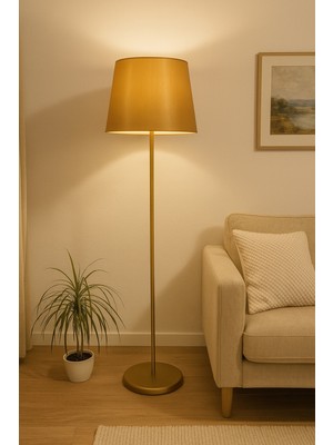 Allians Renkli Kumaş Şapkalı Lambader, Salon ve Yatak Odası Için Modern Aydınlatma