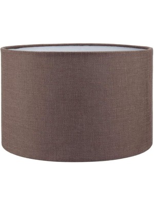 Allians Kahverengi Silindir Lambader Başlığı, 30 cm Çap, Şık ve Modern Tasarım