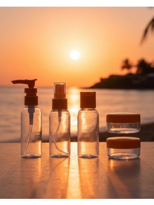 Özbience Pratik ve Şık 5’li 30ML Kozmetik Dolum Seti, Seyahat Için Mükemmel