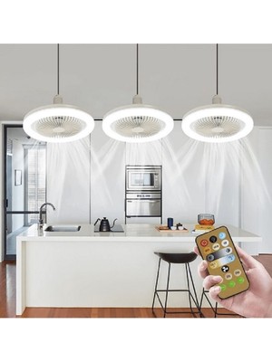 Allians 42W Poyraz Fan LED Ampül Kumandalı Işıklı Vantilatör