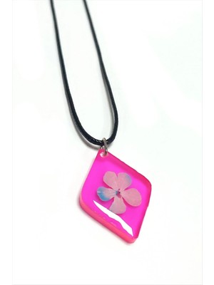 Ronanna Kartopu Çiçeği Baklava Dilimli Epoksi Kolye