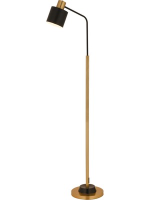 Allians Modern Siyah Köşe Lambader, Retro Tarz Dekoratif Aydınlatma