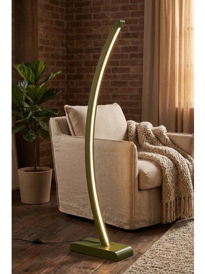 Allians Ahşap LED Dekoratif Ayaklı Lambader, Modern ve Şık Aydınlatma Parçası