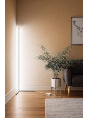 Allians Şık Dikey Köşe Lambaderi ile Evinize Modern Aydınlatma Havası