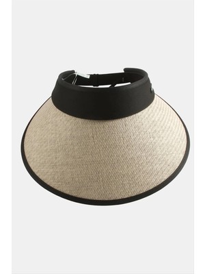 Ronanna Kasketli Hasır Plaj Şapkası
