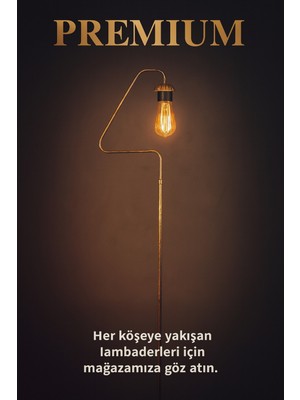 Allians Şık Üçgen Köşe Lambası, Siyah Sarı Patine, Retro Tarz Dekorasyon