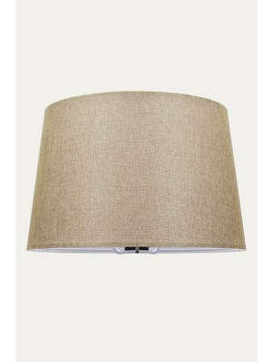 Allians Bej Lambader, Konik Başlık, 35 cm Çap, Şık ve Modern Tasarım