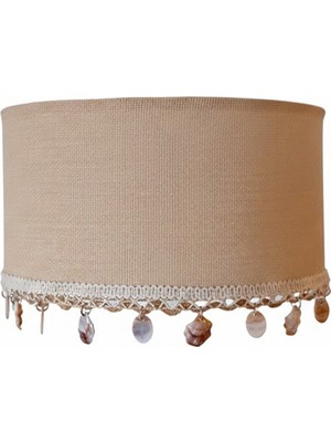 Allians Deniz Kabuklu Dekoratif Lambader Şapkası, Şık ve Doğal Tasarım