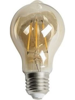 Allians Enerji Tasarruflu 4W Rustik LED Ampul, Sıcak Işık, Uzun Ömürlü, Şık Tasarım