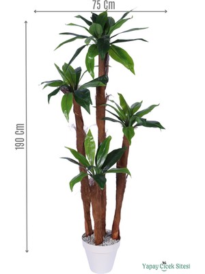 Yapay Çiçek Sitesi 4 Gövdeli Yapay Botanik Ağaç 190 cm Model 8