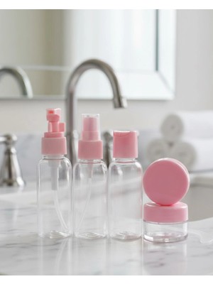 Özbience Pratik 5'li Seyahat Kozmetik Şişe Seti 30 Ml, Sızdırmaz ve Hafif