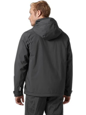 Helly Hansen Hp Racing Lifaloft Kapişonlu Mont Erkek Gri Outdoor Ceketi