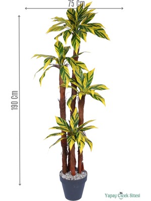 Yapay Çiçek Sitesi 4 Gövdeli Yapay Botanik Ağaç 190 cm Model 9