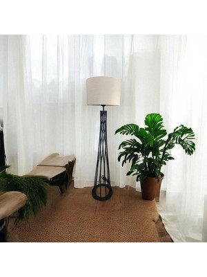 Allians Modern Siyah Ayaklı Köşe Lambader ile Şık ve Stil Sahibi Aydınlatma