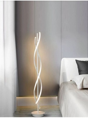 Allians Modern Beyaz Renk Gün Işığı LED Lambader, Şık ve Fonksiyonel Aydınlatma