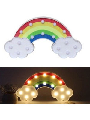Allians Renkli LED Işıklı Gökkuşağı Gece Lambası, Huzurlu Uyku Için Mükemmel