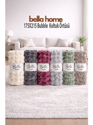Bella Home Bubble Koltuk Örtüsü | 175X215 cm | 1 Adet | Yumuşak Dokulu & Modern Tasarım | Şık ve Kullanışlı