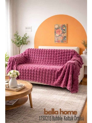 Bella Home Bubble Koltuk Örtüsü | 175X215 cm | 1 Adet | Yumuşak Dokulu & Modern Tasarım | Şık ve Kullanışlı