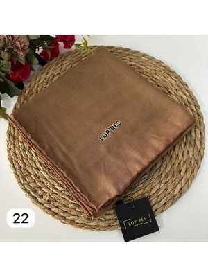 Lop'res Soft Pamuklu Eşarp Karamel LDNA0522