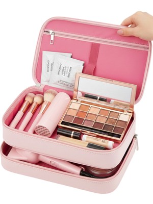 Özbience Çok Bölmeli Seyahat Çantası, Saç Şekillendirici ve Makyaj Organizeri