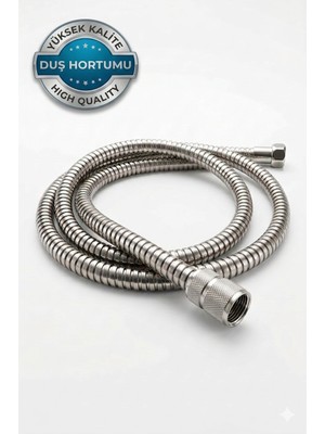 Primeaks 1,5 Metre Metal Örgülü Duş Hortumu – Anti Twist Dolanmaz Kıvrılmaz Dayanıklı Duş Spirali