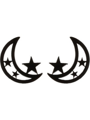 🌙 Midnight Shine – Moonlight Star Earrings ✨