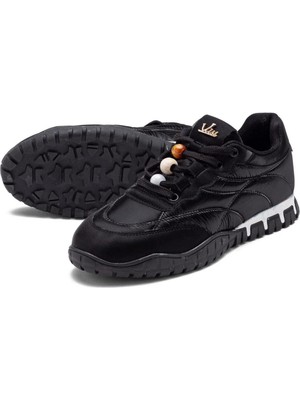 İnallar Ayakkabı Kadın Bağcıklı Termo Taban Ekose Kumaş Yürüyüş Ayakkabısı