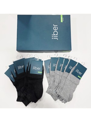 Jiber Erkek Bambu Patik Çorap 12 Li Kutu