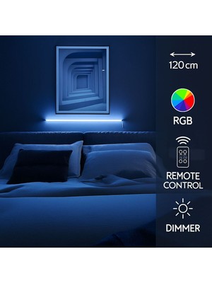 Allians Rgb LED Abajur Köşe Lambası, Uzaktan Kumandalı, 120 Cm, Modern Tasarım