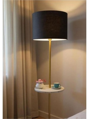 Allians Modern Ayaklı Silindir Şapkalı Lambader, Şık ve Fonksiyonel Tasarım