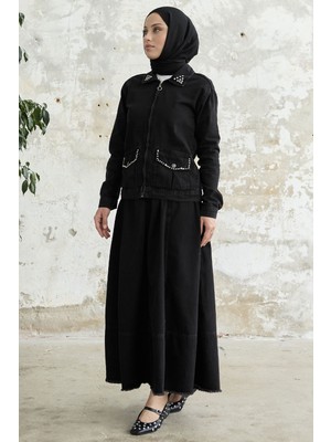 inStyle Incili Etekli Takım - Siyah