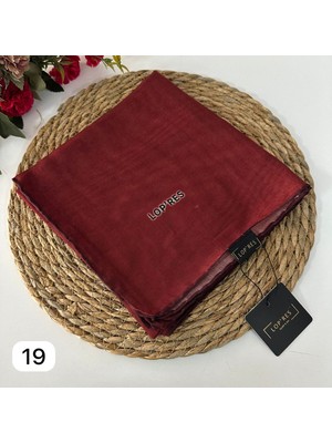 Lop'res Soft Pamuklu Eşarp Kırmızı LDNA0519