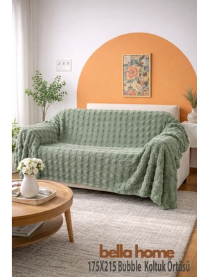 Bella Home Bubble Koltuk Örtüsü | 175X215 cm | 1 Adet | Yumuşak Dokulu & Modern Tasarım | Şık ve Kullanışlı