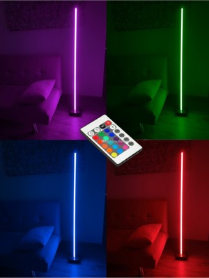 Allians Renkli LED Lambader 130CM, Kumandalı, Modern ve Şık Aydınlatma