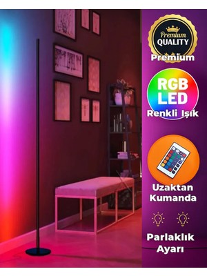 Allians Rgb LED Ayaklı Lambader, Kumandalı, Modern ve Şık Aydınlatma Parçası