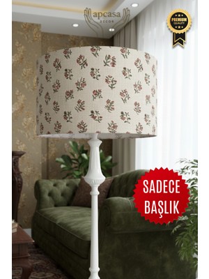 Allians Antik Rose Lambader Başlığı, Metal Kasnaklı, Şık ve Dayanıklı Tasarım