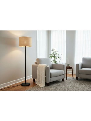 Allians Siyah Ayaklı Silindir Şapka Lambader, Modern ve Şık Tasarım