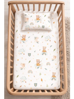 Suvay %100 Pamuk Lastikli Bebek Çarşafı | Park Yatak 60X120 70X110 70X120 Uyumlu