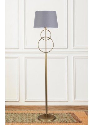 Allians Eskitme Gri Lambader, Modern Konik Şapka Tasarımı, Yatak Odası ve Salon Aydınlatması