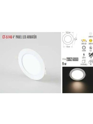 Allians Enerji Tasarruflu 9W LED Panel, Modern ve Şık Aydınlatma Çözümü