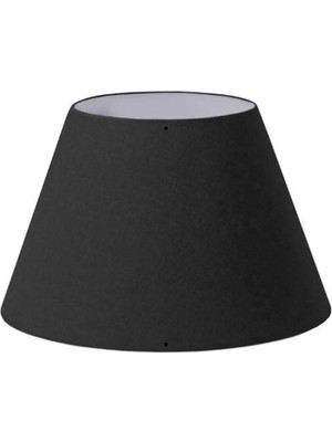 Allians Şık Konik Siyah Kumaş Yedek Lambader Başlığı, Modern ve Kullanışlı Tasarım