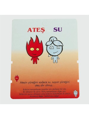 SiHako 2'li Ateş ve Su Bileklik Kartı