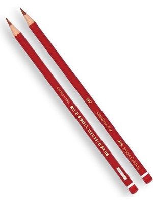 Storemax Uslucanmarketplace Faber-Castell 12'li Kırmızı Kopya Kalemi, Yüksek Kaliteli Mine, Kırılmaya Dayanıklı Uç, Sürdürülebilir Gövde