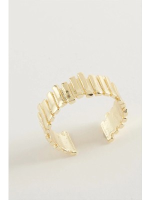 SiHako Çizgili Metal Yüzük