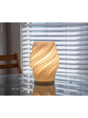 Allians 3D Tasarımlı Gece Lambası, Masa Üstü Modern ve Şık Aydınlatma