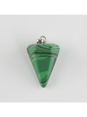 SiHako Malahit Pandül Doğaltaş Kolye Ucu