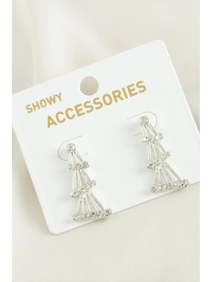 SiHako Kule Taşlı Küpe