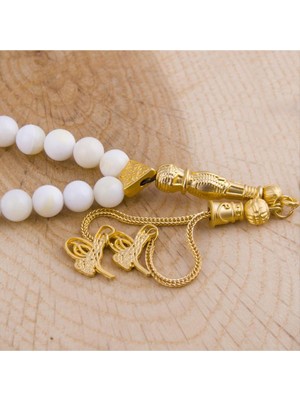 SiHako Sedef-Mercan Doğaltaş Tesbih 8 mm