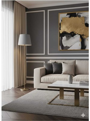 Allians Modern Açık Gri Konik Lambader, Şık ve Fonksiyonel Tasarım